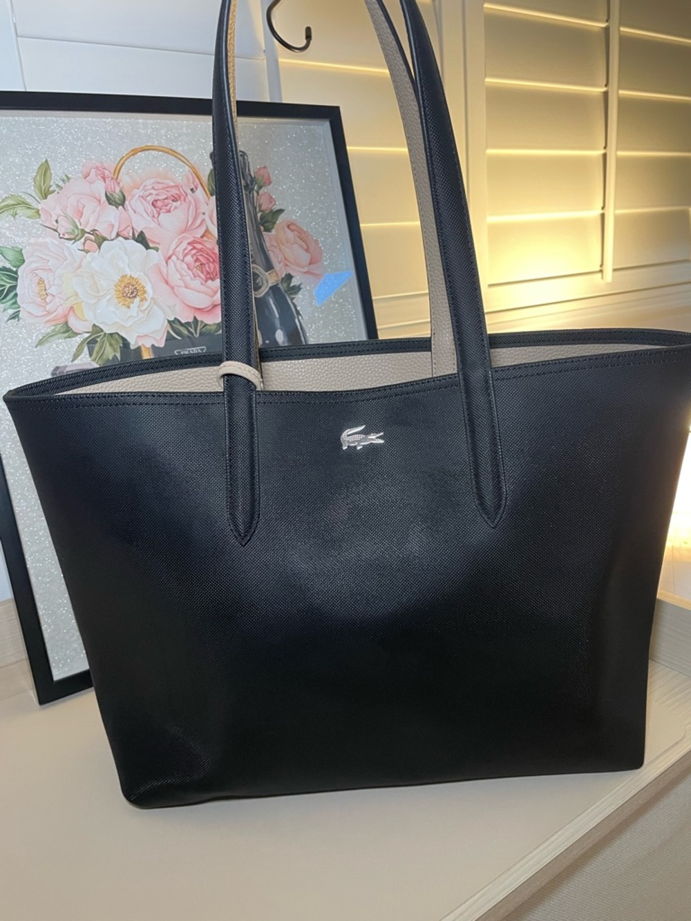 NWOT Authentic Lacoste Reversible Tote - Picture 2 of 4